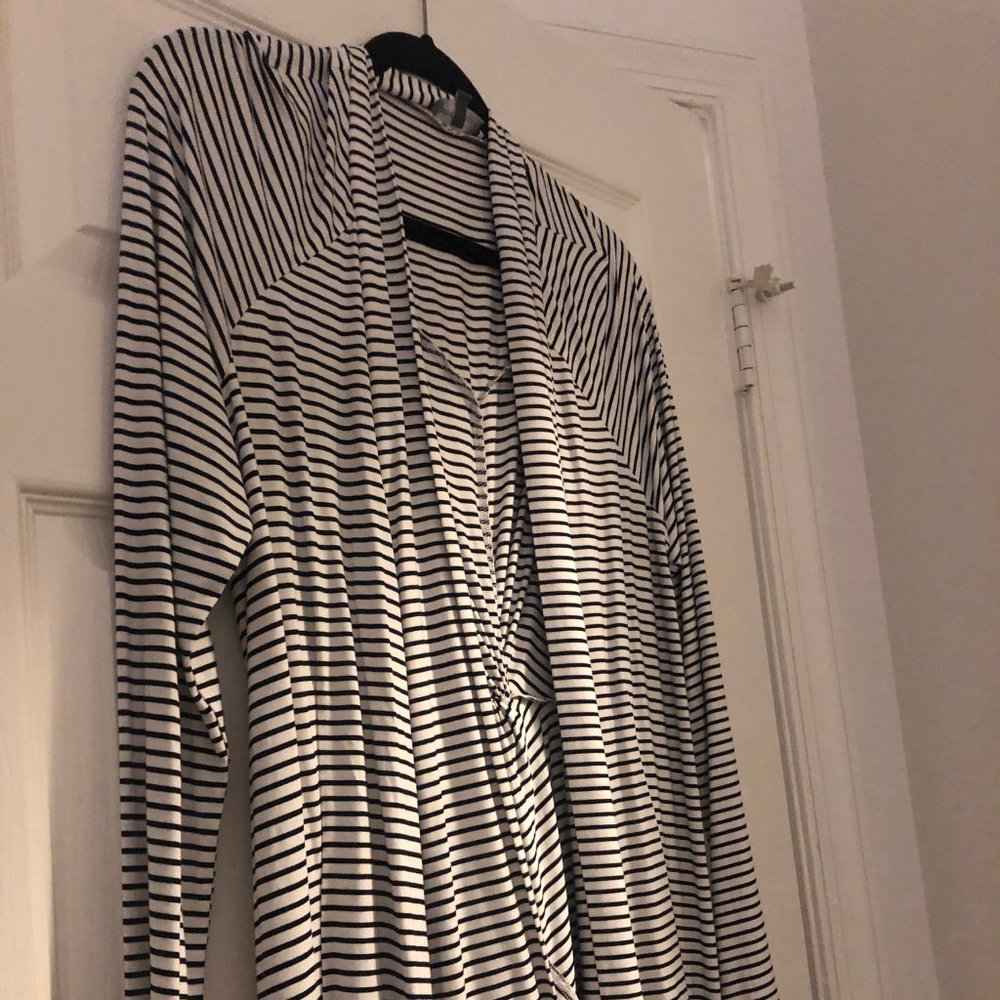 Brand New - Clove Twist-Back Striped Cardigan XL